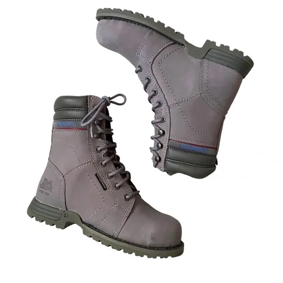 CATERPILLAR CAT Women's Echo Waterproof Steel Toe Work Boot Gray